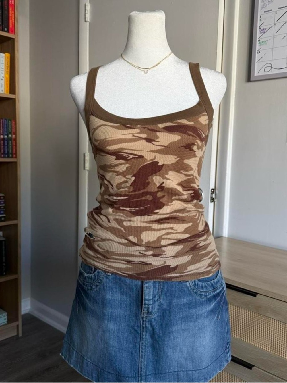 arizona brown camo tank top
